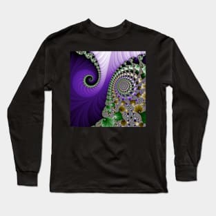 Fabulous Fractals  |  Purple Feathers Long Sleeve T-Shirt